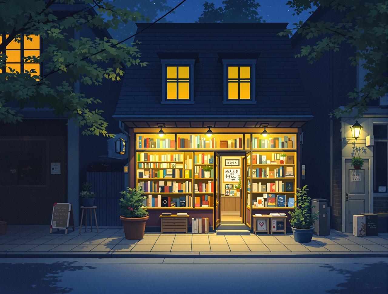 日本番剧 - 深夜书店 - 书籍与人生的交错